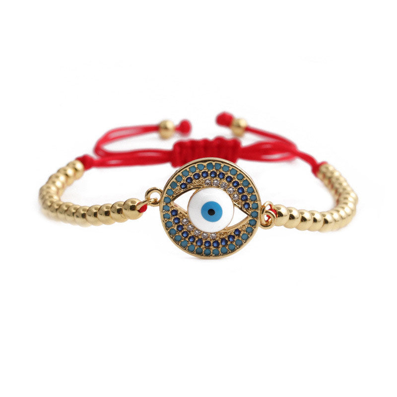 Karma Stone Red Evil Eye Bracelet
