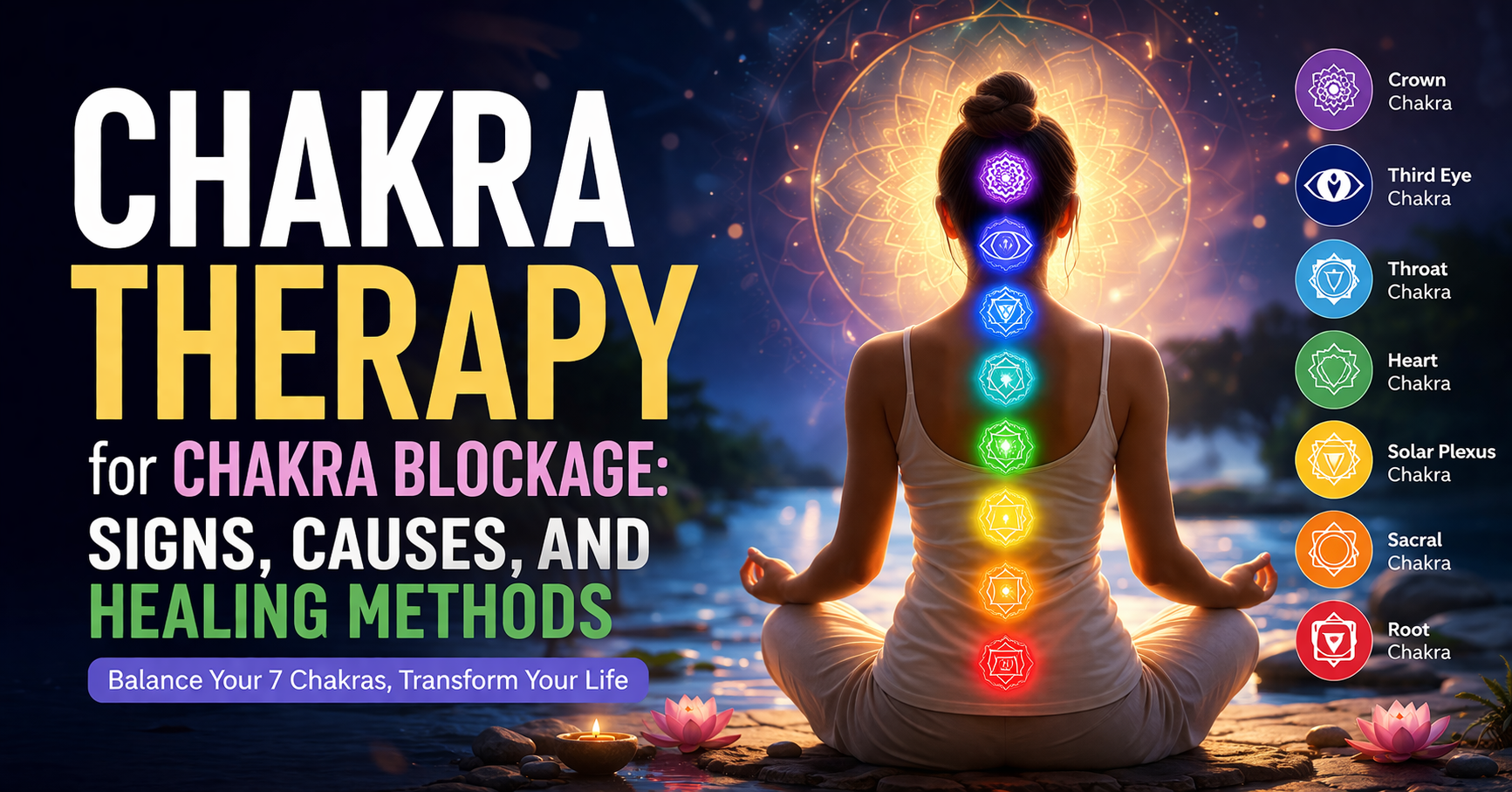 Chakra Therapy for Chakra Blockage: Signs, Causes, and Healing Methods