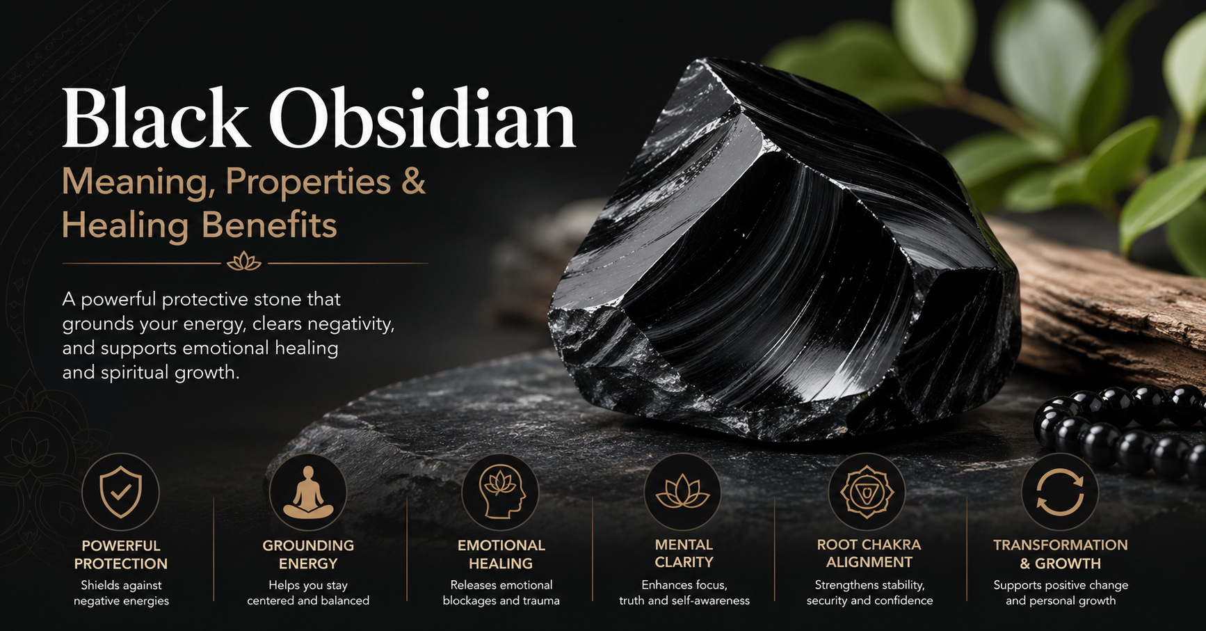 Black Obsidian Meaning, Symbolism, Properties &amp; Healing Benefits