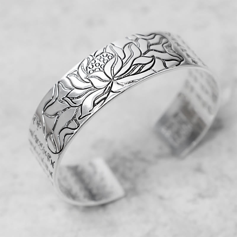 Karma Stone Tibetan Lotus White Copper Luck Bracelet