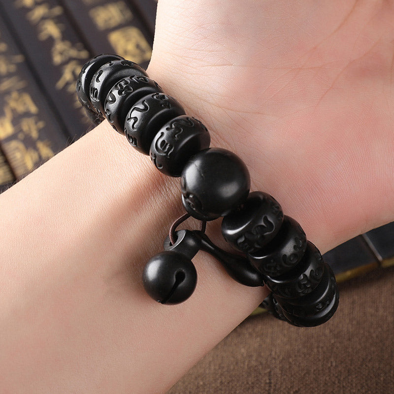 Karma Stone Tibetan Lightning Strike Wood Protection Bracelet