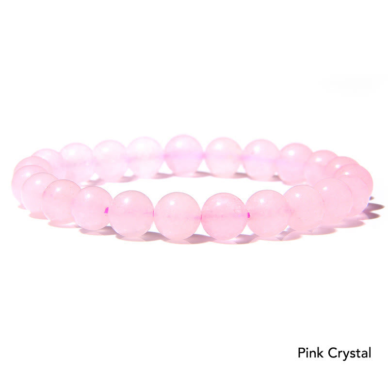 Karma Stone Natural Agate Stone Crystal Balance Beaded Bracelet