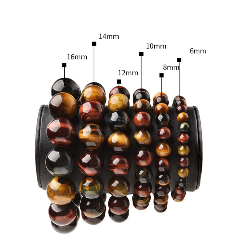 Karma Stone Natural Tiger Eye Positive Protection Bracelet