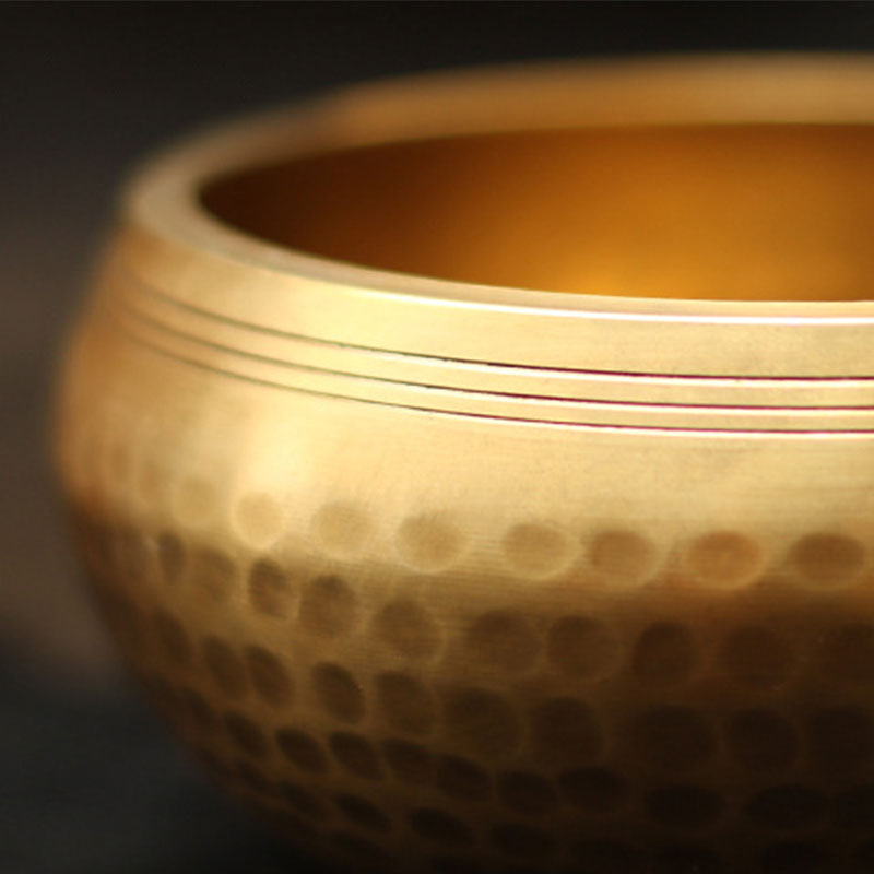 Karma Stone Tibetan Sound Bowl Handcrafted for Relaxation and Mindfulness Meditation Singing Bowl Set