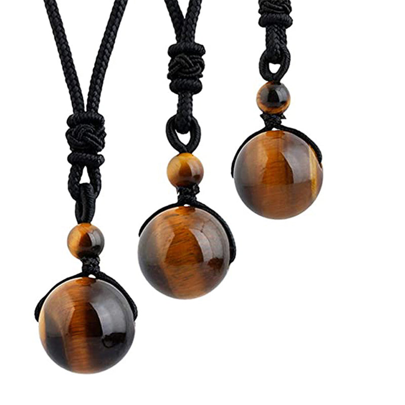 Karma Stone Tibetan Tiger's Eye Protection Necklace