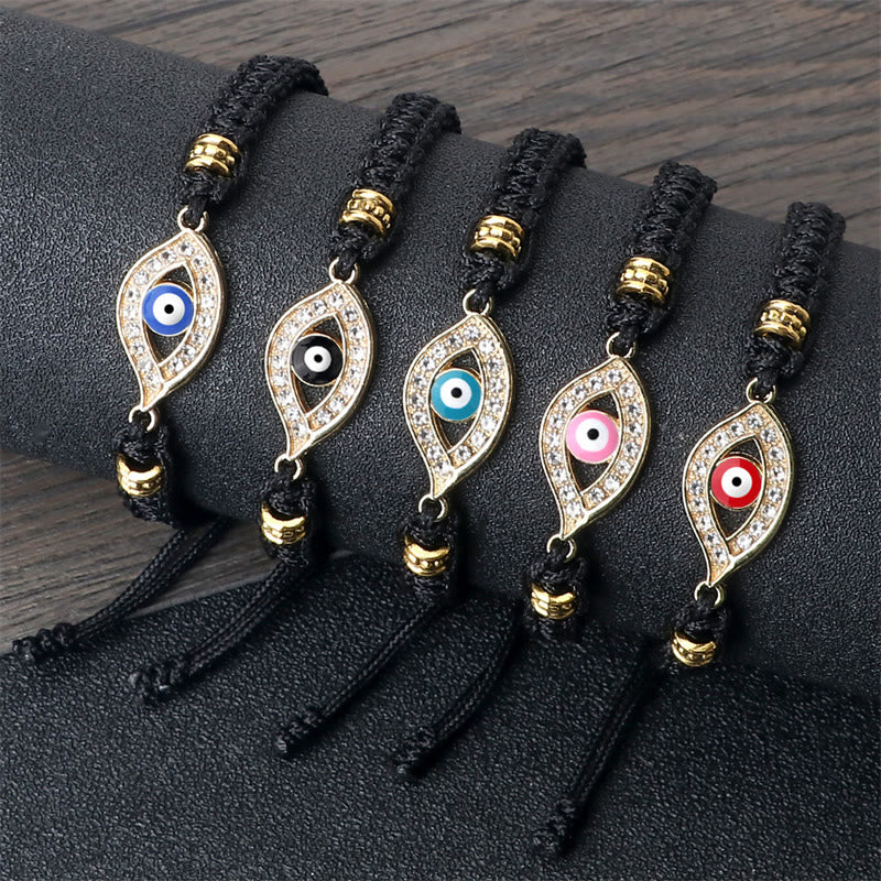 Karma Stone Evil Eye Keep Away Evil Spirits String Bracelet