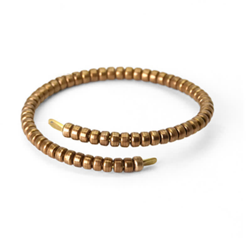 Karma Stone Vintage Design Copper Balance Adjustable Cuff Bracelet