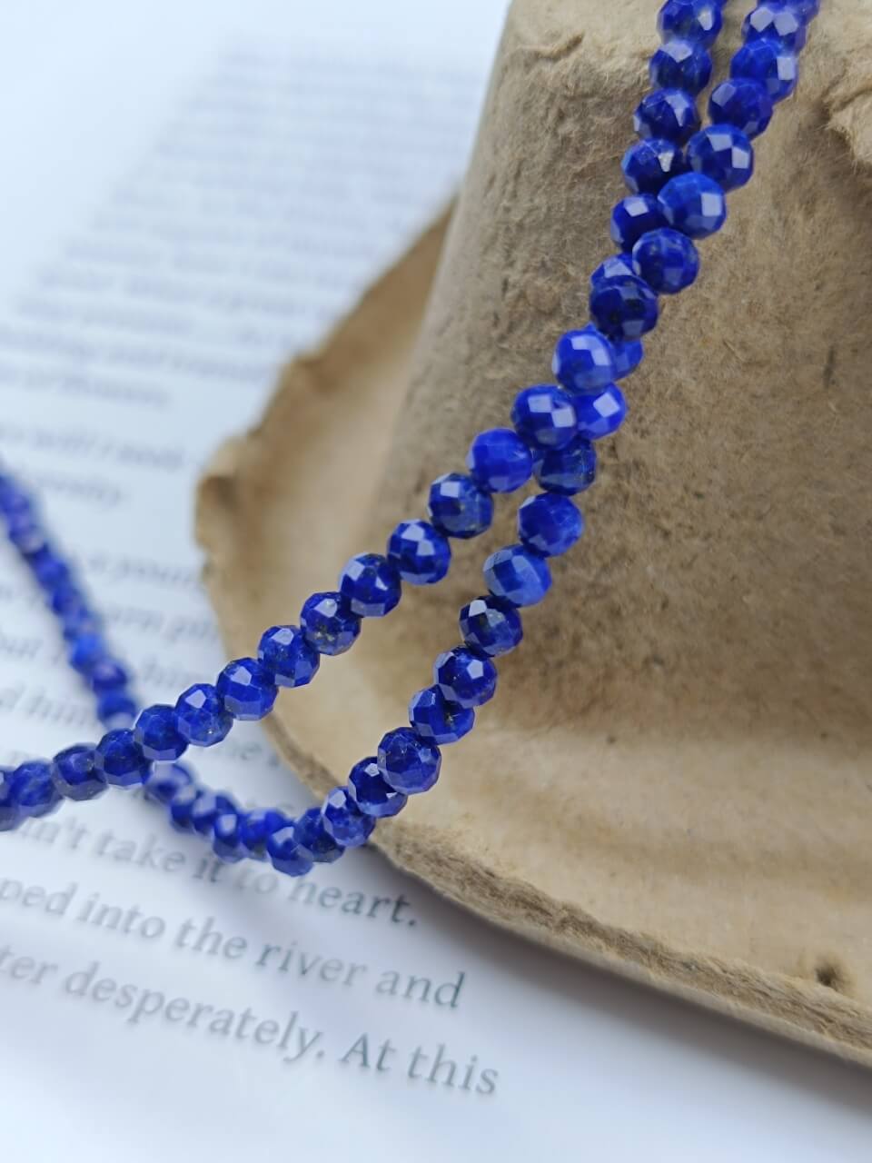 Karma Stone 925 Sterling Silver Lapis Lazuli Malachite Pearl Guardian Necklace