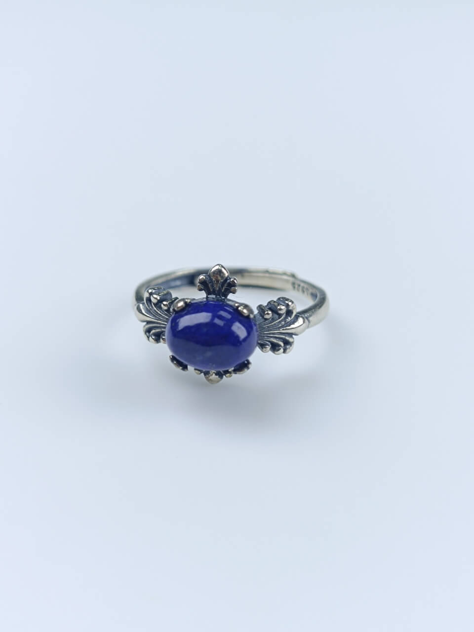 Lapis Lazuli and Silver Inlay Ring Sterling Silver