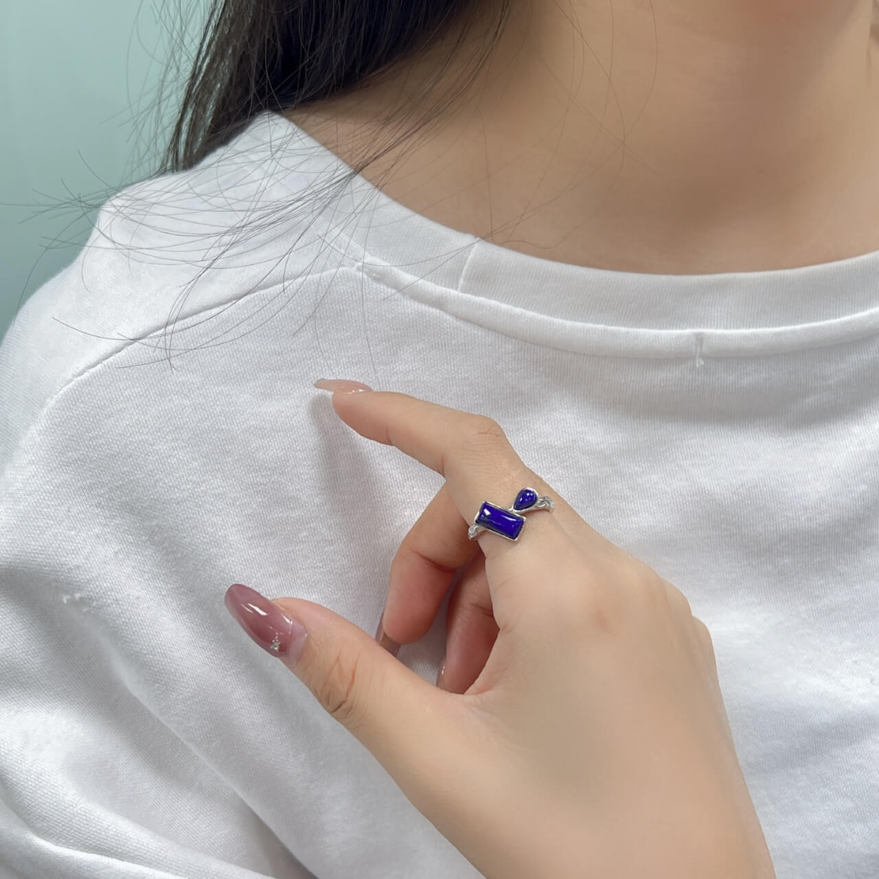 Lapis Lazuli Ring in Sterling Silver