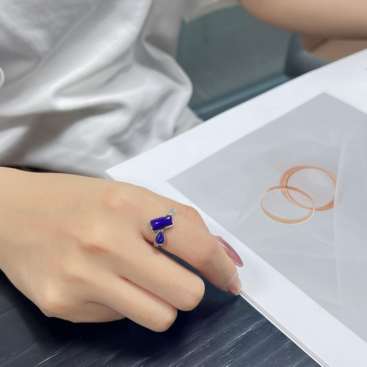 Lapis Lazuli Ring in Sterling Silver