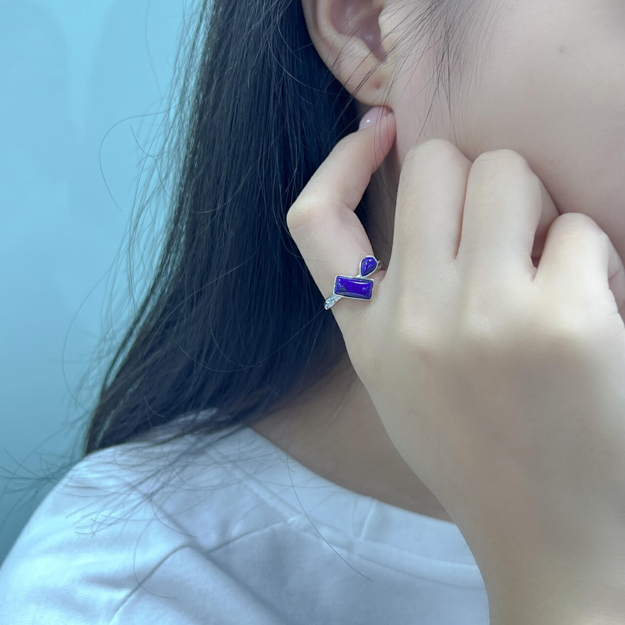 Lapis Lazuli Ring in Sterling Silver