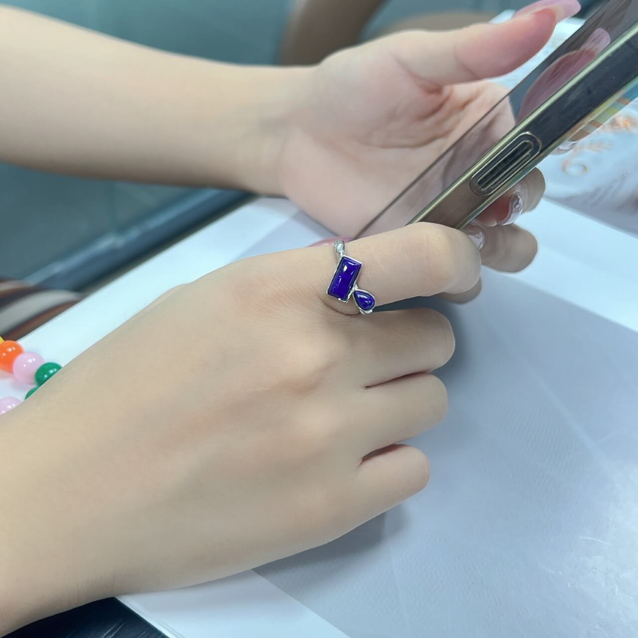 Lapis Lazuli Ring in Sterling Silver