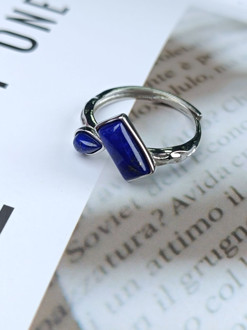 Lapis Lazuli Ring in Sterling Silver