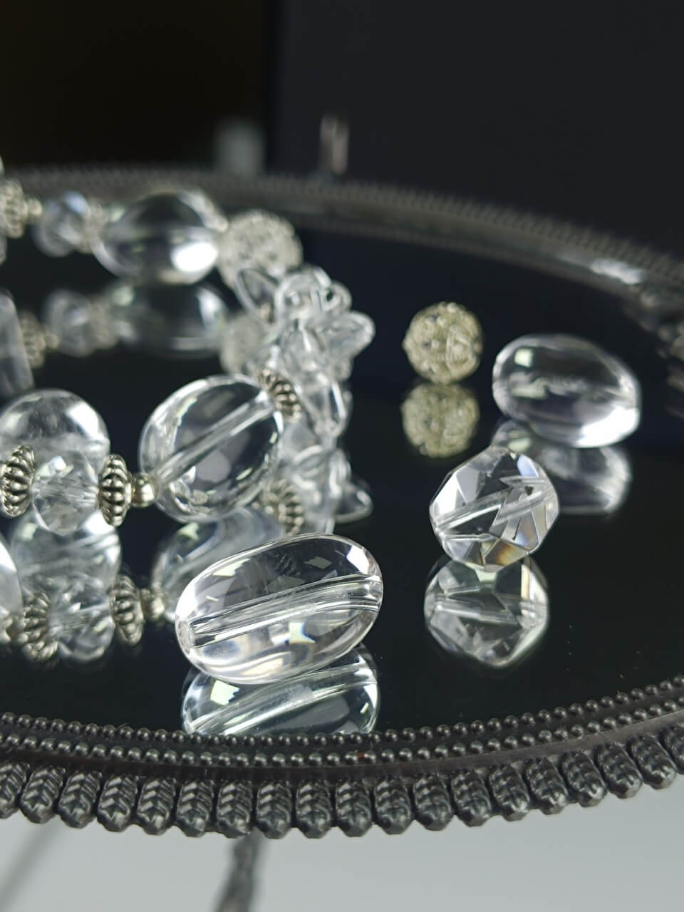 Karma Stone Unique-Shaped Purifying Clear Crystal Bracelet