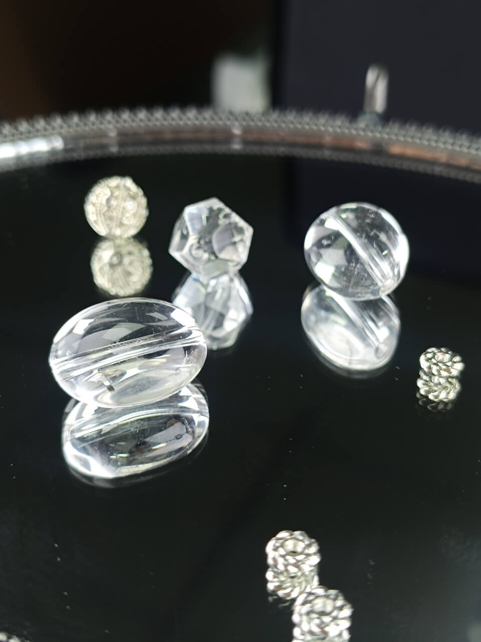 Karma Stone Unique-Shaped Purifying Clear Crystal Bracelet