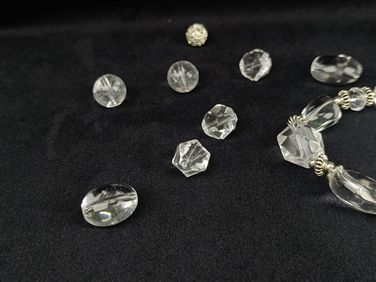 Karma Stone Unique-Shaped Purifying Clear Crystal Bracelet
