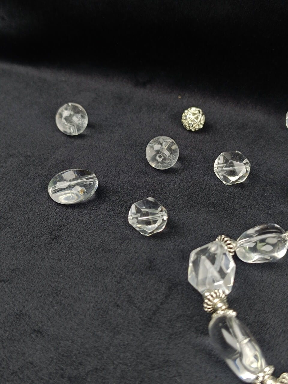 Karma Stone Unique-Shaped Purifying Clear Crystal Bracelet