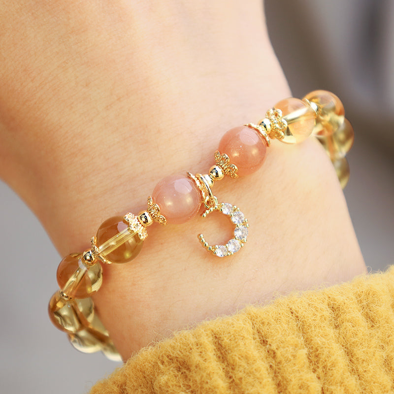 Karma Stone Blessed Moon Citrine Abundant Energy Bracelet