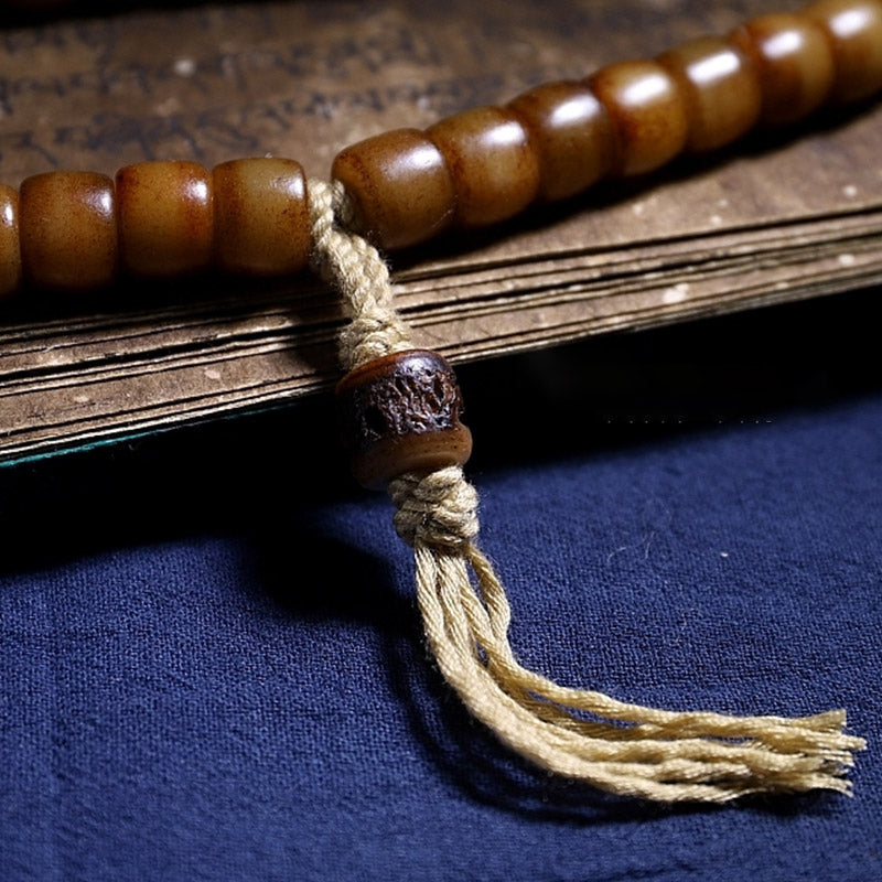 Karma Stone Tibetan Yak Bone Bracelet Balance Power Wristband