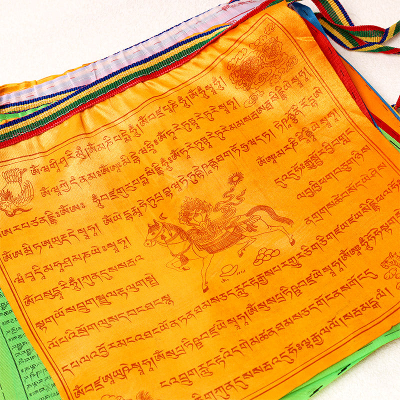 Karma Stone Outdoor Long-lasting Windhorse 20 Pcs Prayer Flag