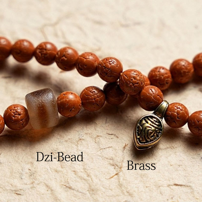 Karma Stone Tibet Bodhi Seed 108 Mala Beads Wisdom Peace Bracelet Necklace