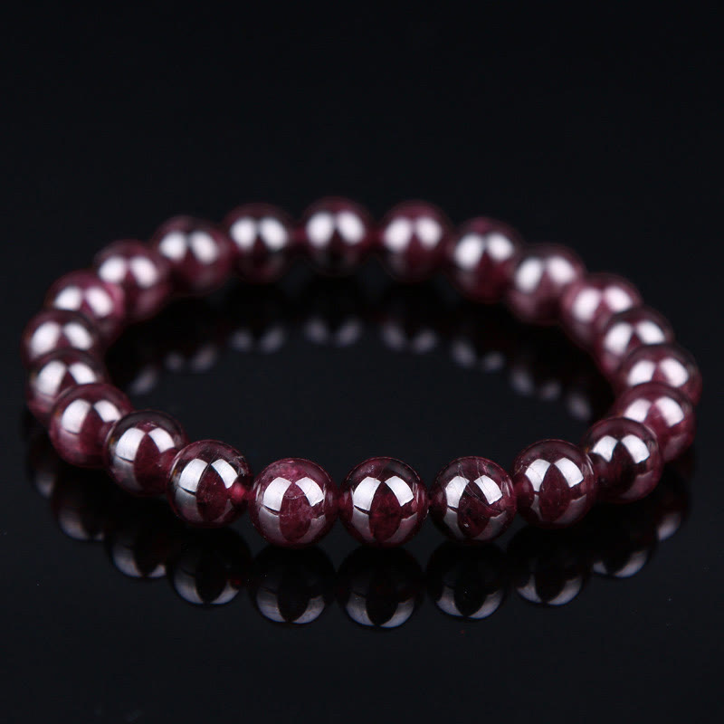 Karma Stone Natural Garnet Bead Passion Bracelet