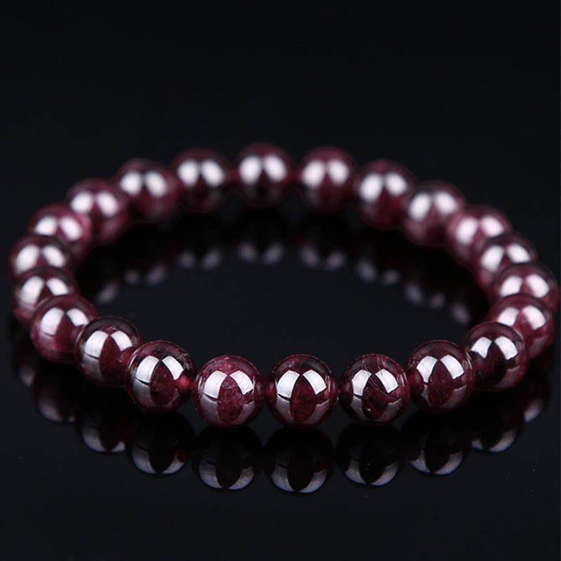 Karma Stone Natural Garnet Bead Passion Bracelet