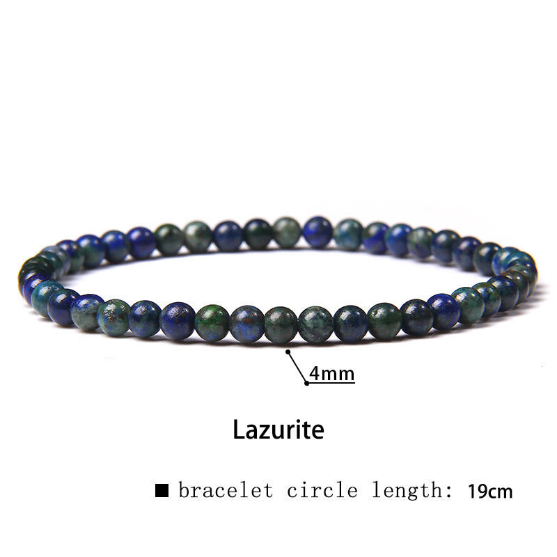 Karma Stone 4mm Various Stone Crystal Mini Beads Healing Bracelet