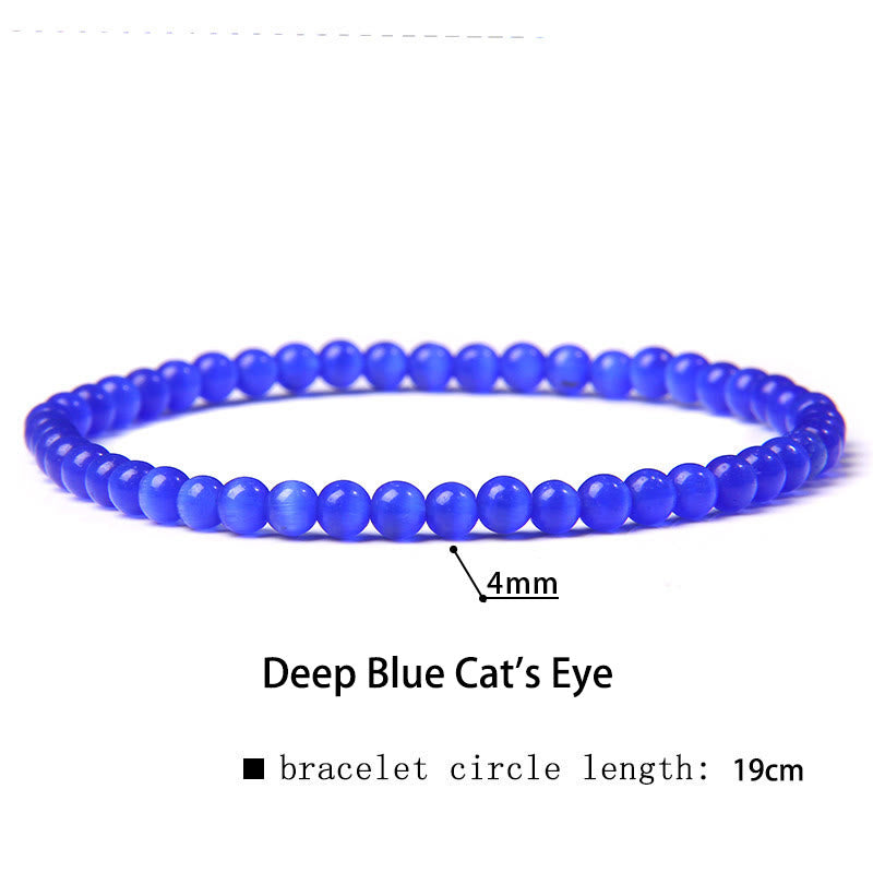 Karma Stone 4mm Various Stone Crystal Mini Beads Healing Bracelet