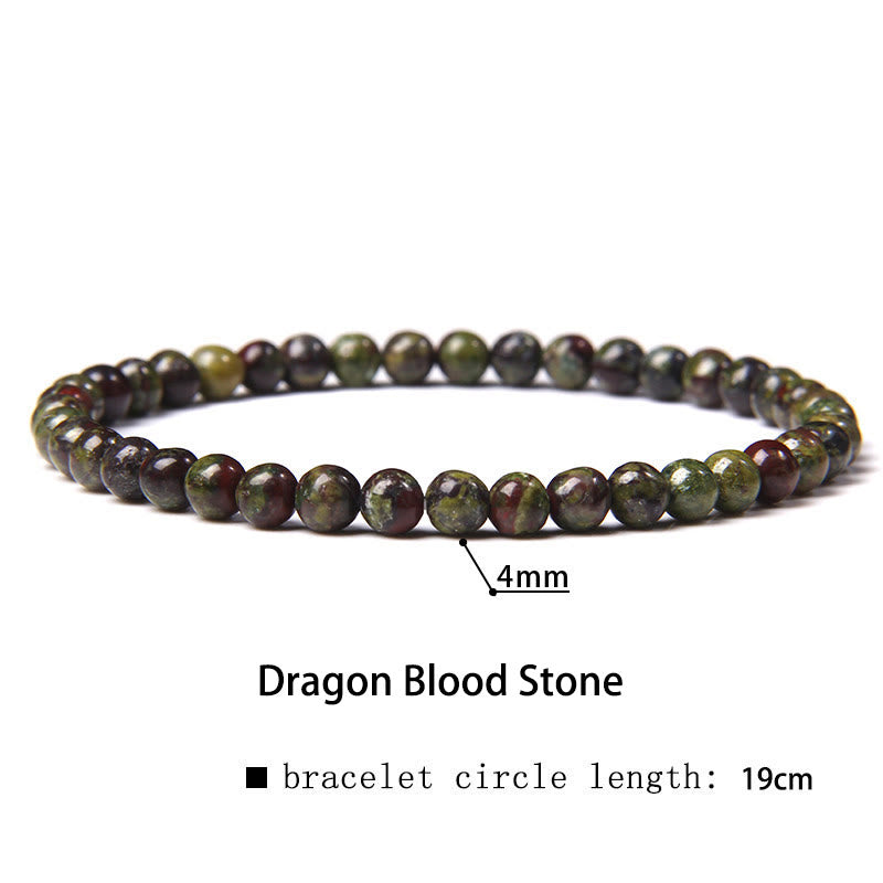 Karma Stone 4mm Various Stone Crystal Mini Beads Healing Bracelet