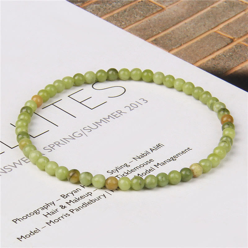 Karma Stone 4mm Various Stone Crystal Mini Beads Healing Bracelet