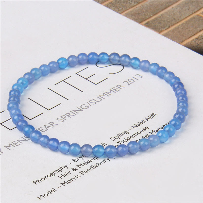 Karma Stone 4mm Various Stone Crystal Mini Beads Healing Bracelet