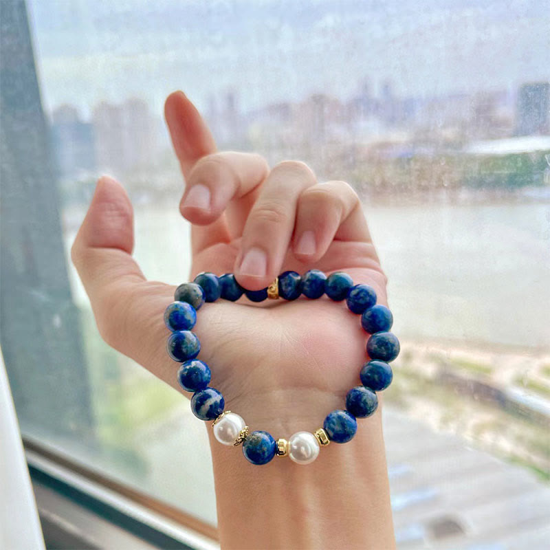 Karma Stone Lazurite Beads Serenity Balance Bracelet