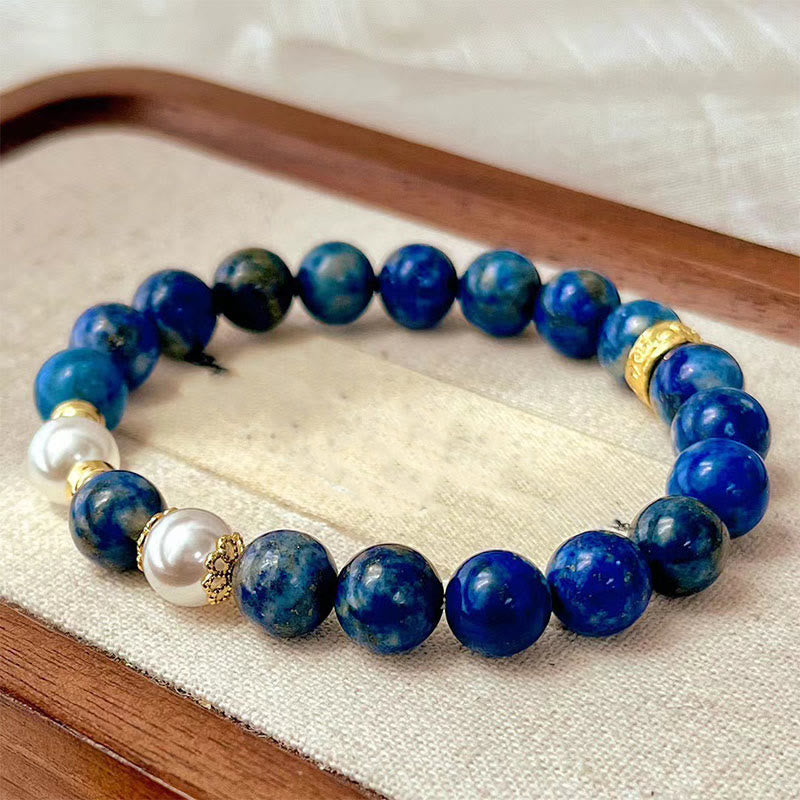 Karma Stone Lazurite Beads Serenity Balance Bracelet
