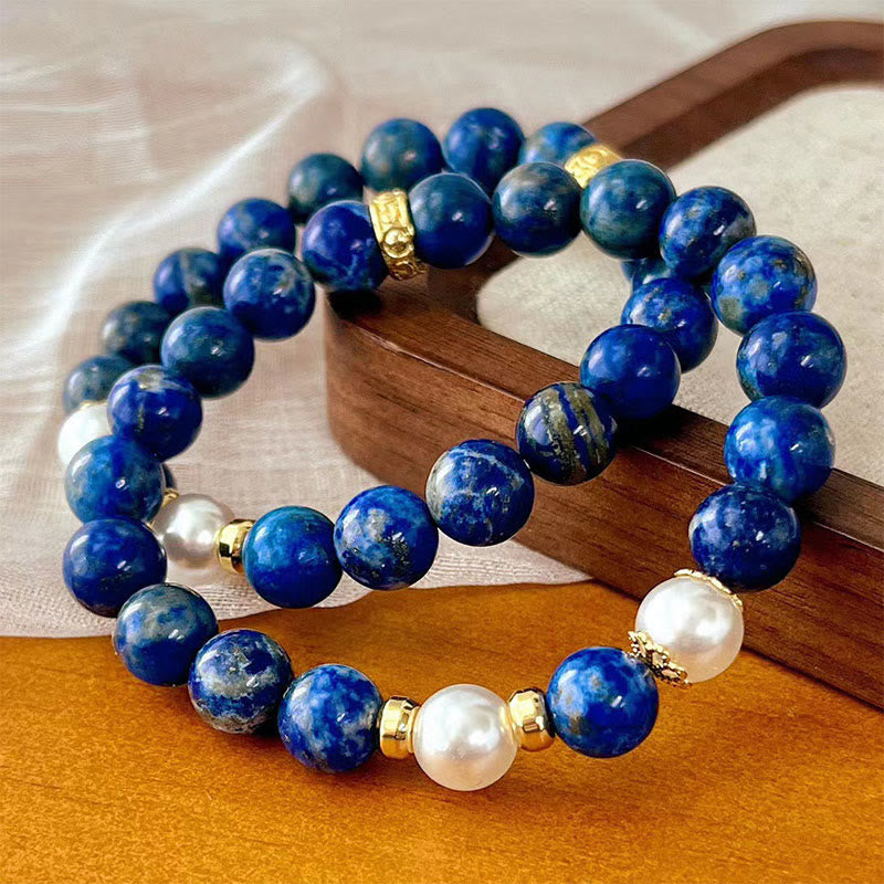 Karma Stone Lazurite Beads Serenity Balance Bracelet