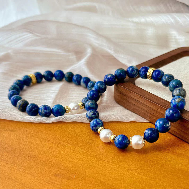 Karma Stone Lazurite Beads Serenity Balance Bracelet