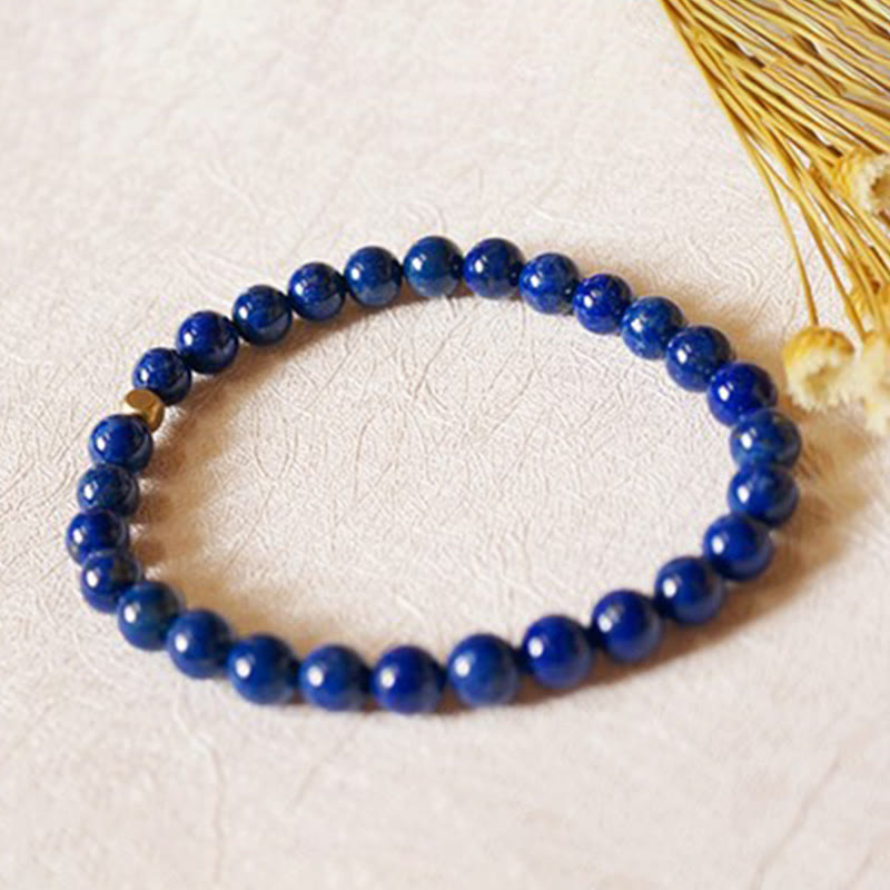 Karma Stone 4mm Ultra-thin Lazurite Beads Self Care Bracelet