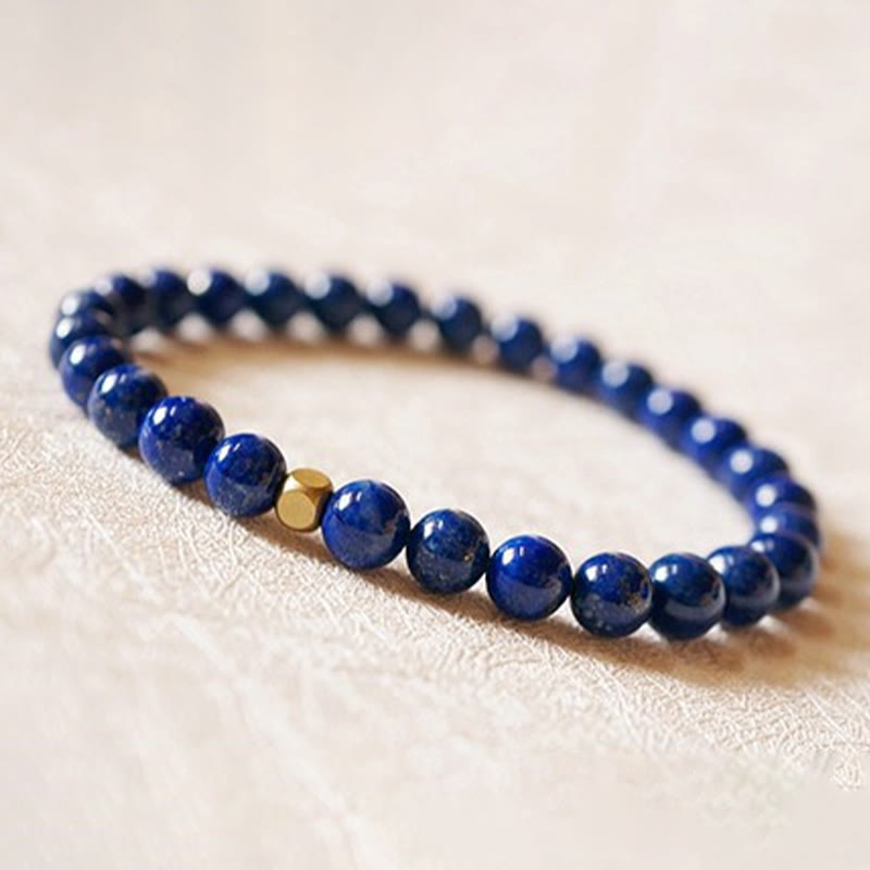 Karma Stone 4mm Ultra-thin Lazurite Beads Self Care Bracelet