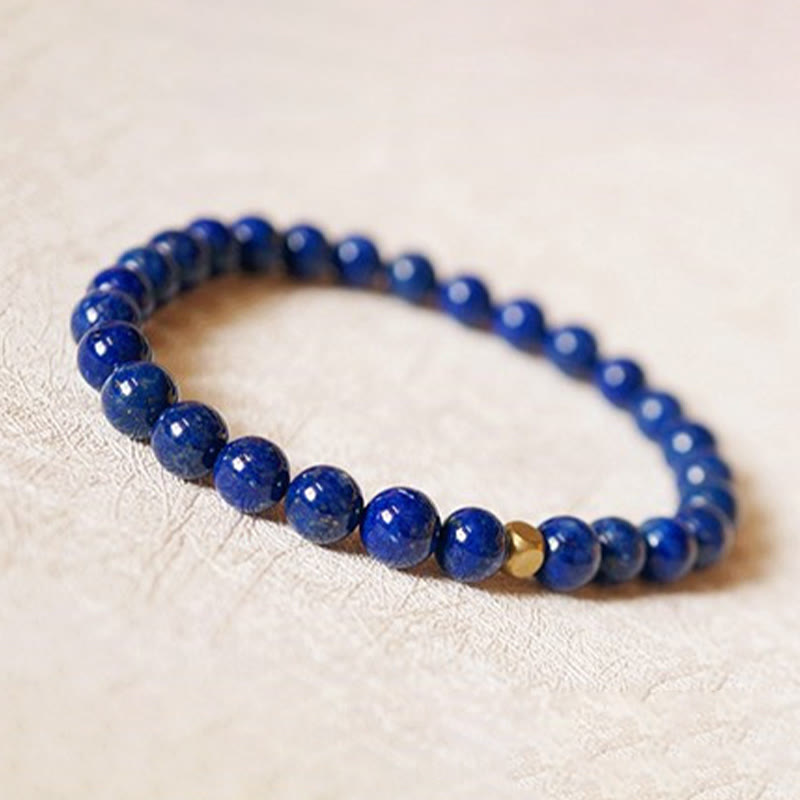 Karma Stone 4mm Ultra-thin Lazurite Beads Self Care Bracelet