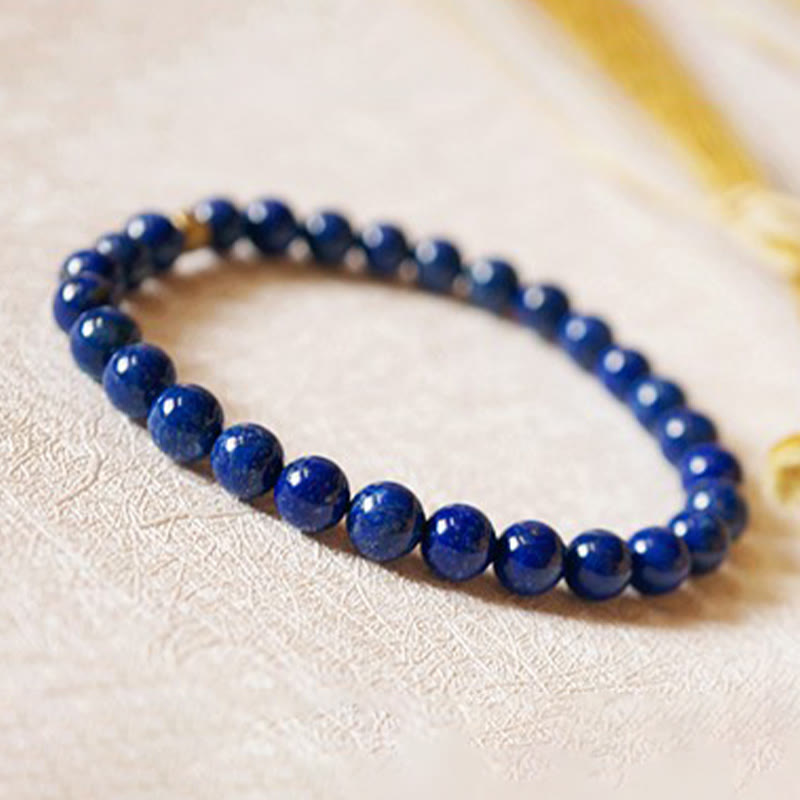 Karma Stone 4mm Ultra-thin Lazurite Beads Self Care Bracelet