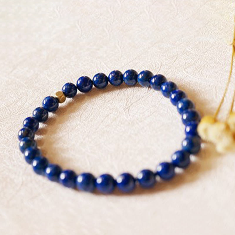 Karma Stone 4mm Ultra-thin Lazurite Beads Self Care Bracelet