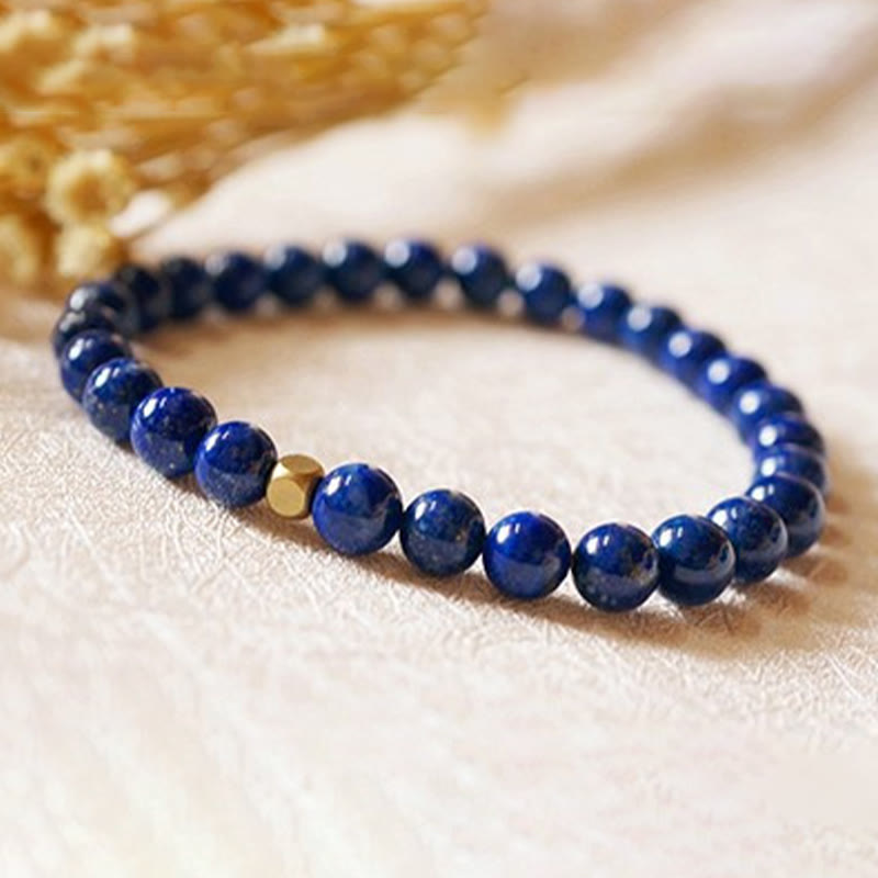 Karma Stone 4mm Ultra-thin Lazurite Beads Self Care Bracelet