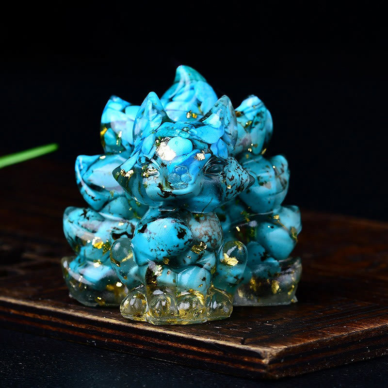 Karma Stone Natural Various Crystal Strawberry Quartz Amethyst Nine Tailed Fox Protection Home Decoration