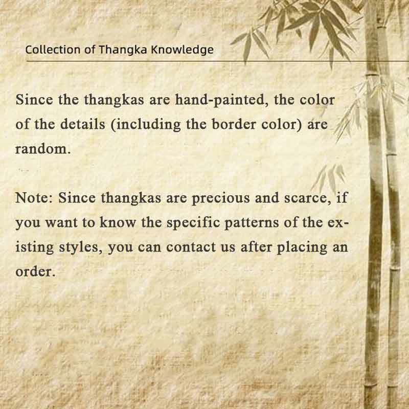 Karma Stone Tibetan Thangka Painting Om Mani Padme Hum Scripture Handmade Decoration(Random Style)