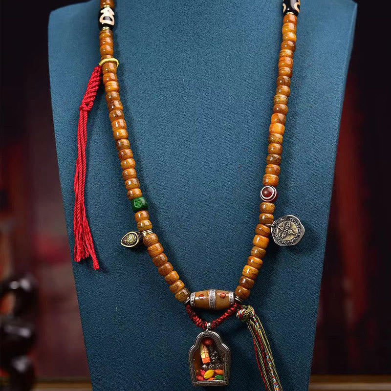 108 Tibetan Yak Bone Bracelet Lucky Stone Prayer Beads