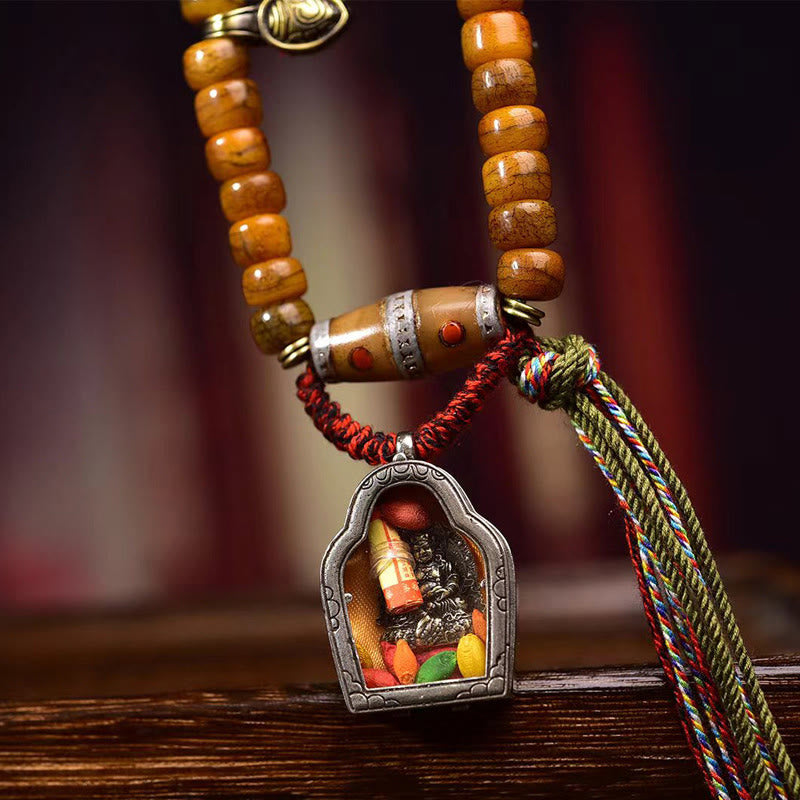108 Tibetan Yak Bone Bracelet Lucky Stone Prayer Beads