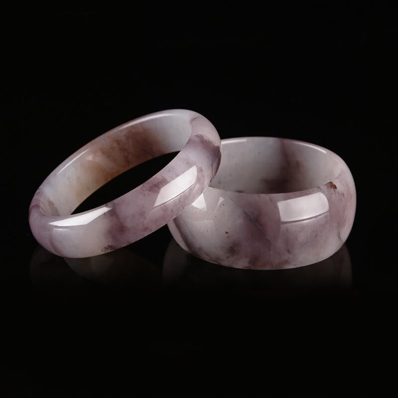 Karma Stone Purple Jade Happiness Protection Bracelet Bangle