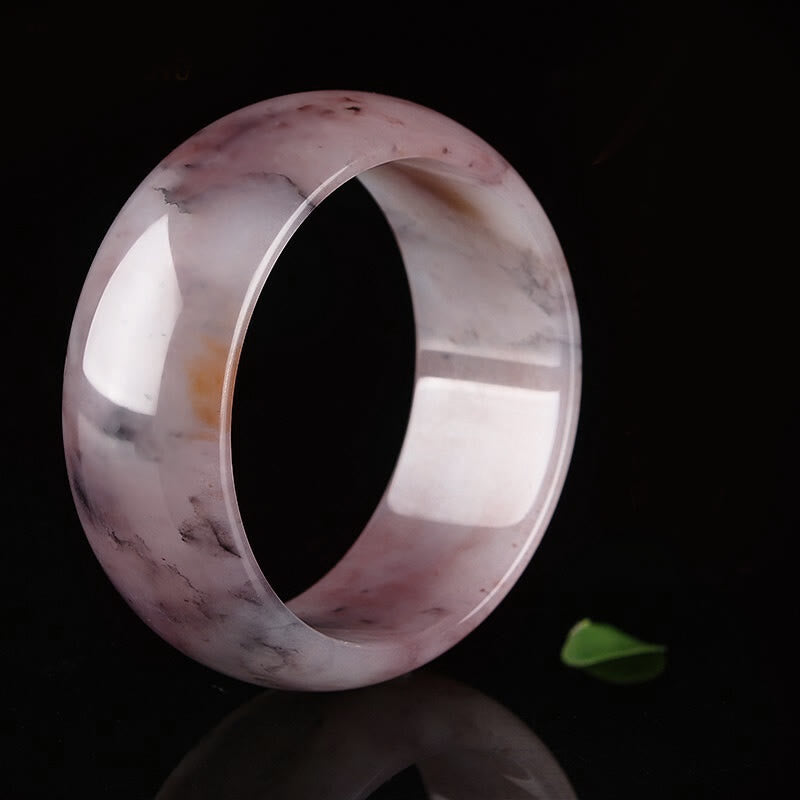 Karma Stone Purple Jade Happiness Protection Bracelet Bangle