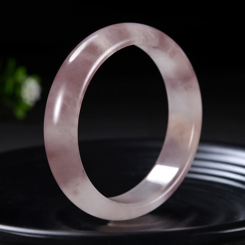 Karma Stone Purple Jade Happiness Protection Bracelet Bangle